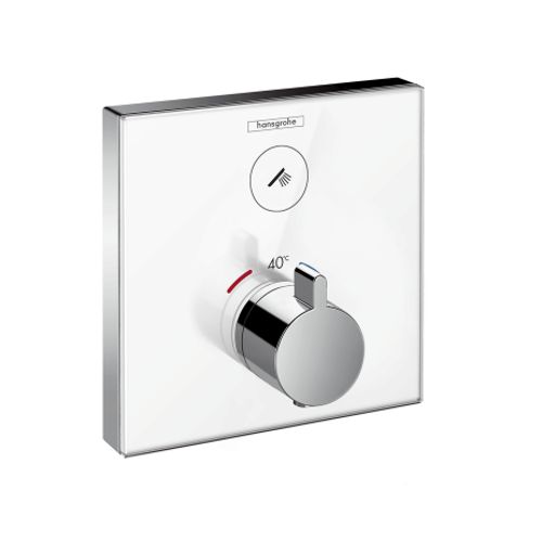 Hansgrohe-HG-Thermostat-Unterputz-ShowerSelect-Glas-1-Verbraucher-weiss-chrom-15737400 gallery number 1